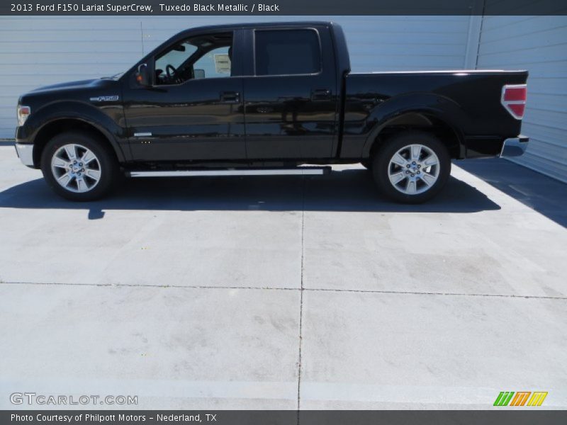 Tuxedo Black Metallic / Black 2013 Ford F150 Lariat SuperCrew
