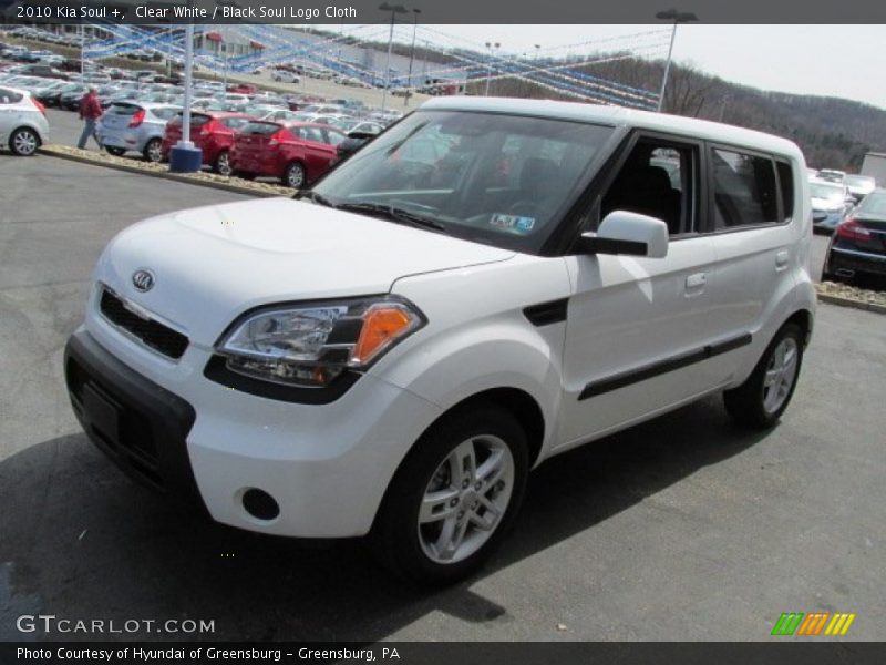 Clear White / Black Soul Logo Cloth 2010 Kia Soul +