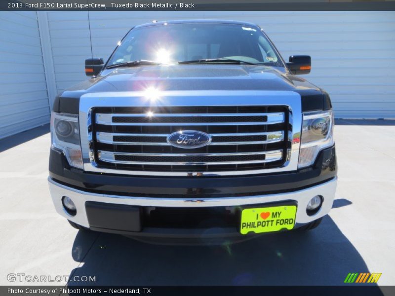 Tuxedo Black Metallic / Black 2013 Ford F150 Lariat SuperCrew