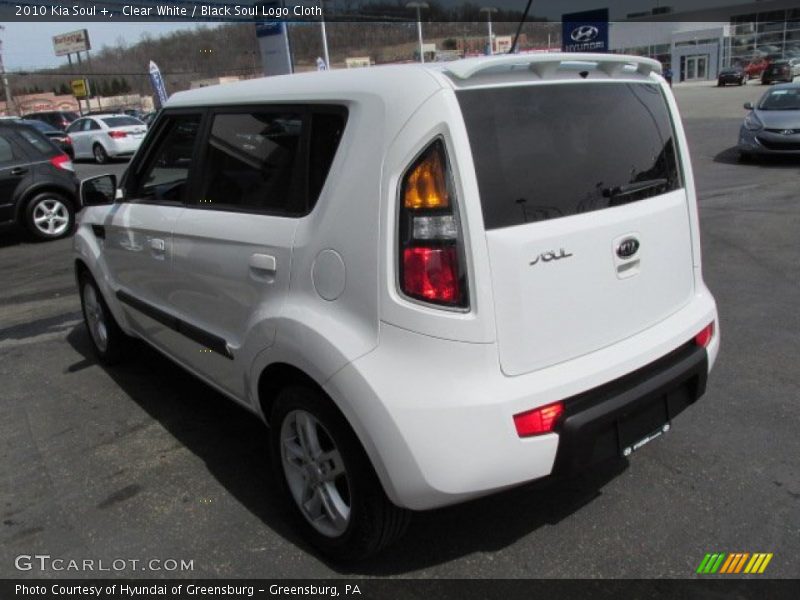 Clear White / Black Soul Logo Cloth 2010 Kia Soul +