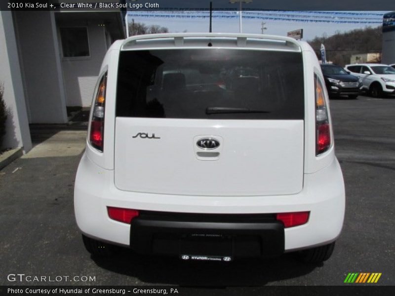 Clear White / Black Soul Logo Cloth 2010 Kia Soul +