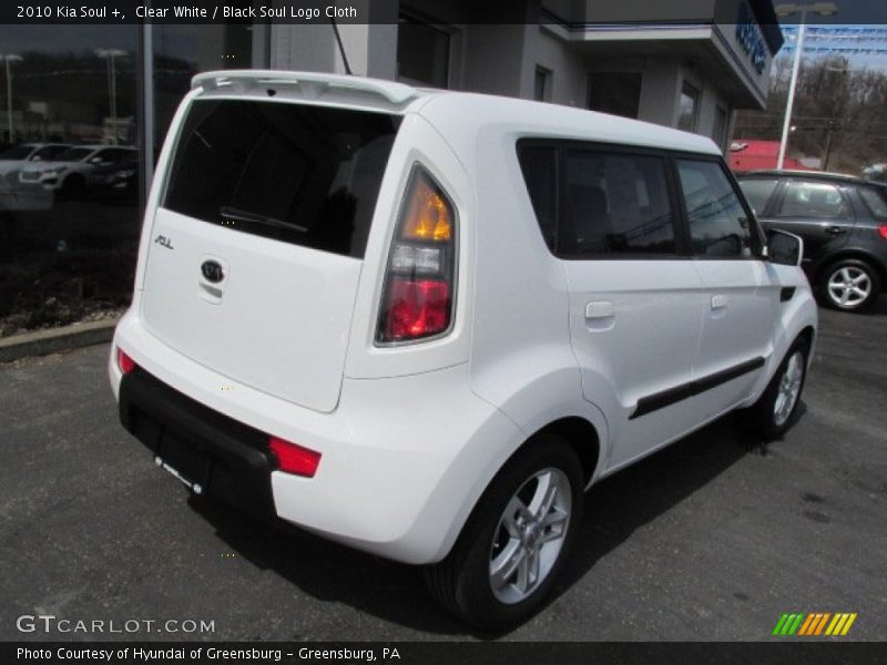 Clear White / Black Soul Logo Cloth 2010 Kia Soul +