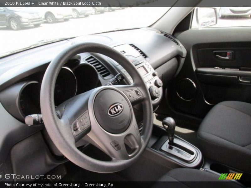 Clear White / Black Soul Logo Cloth 2010 Kia Soul +