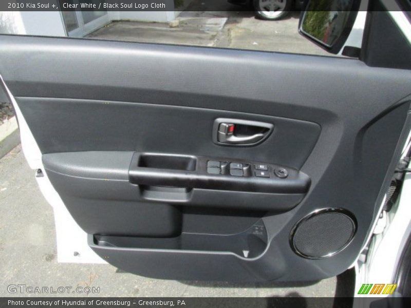 Clear White / Black Soul Logo Cloth 2010 Kia Soul +