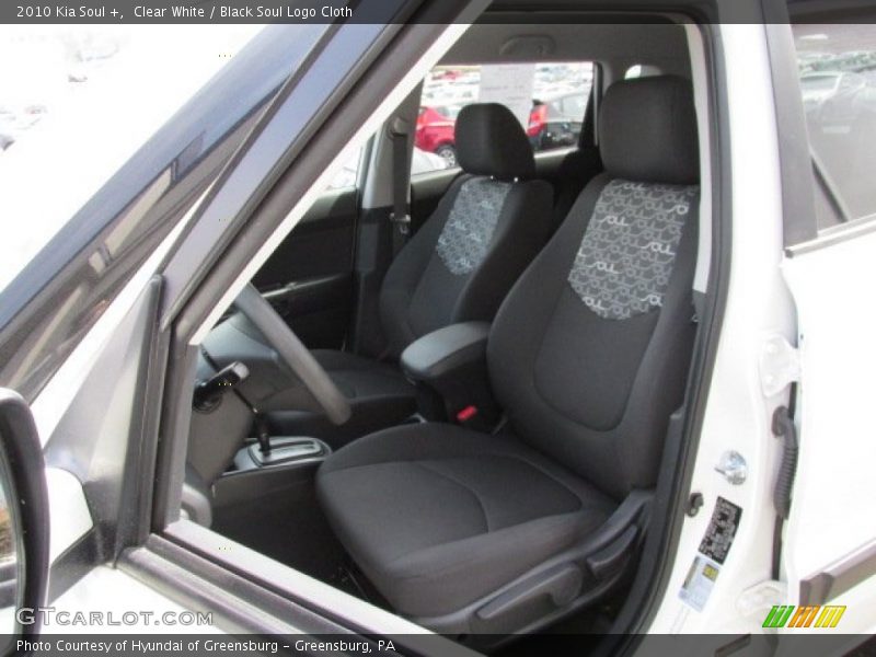 Clear White / Black Soul Logo Cloth 2010 Kia Soul +