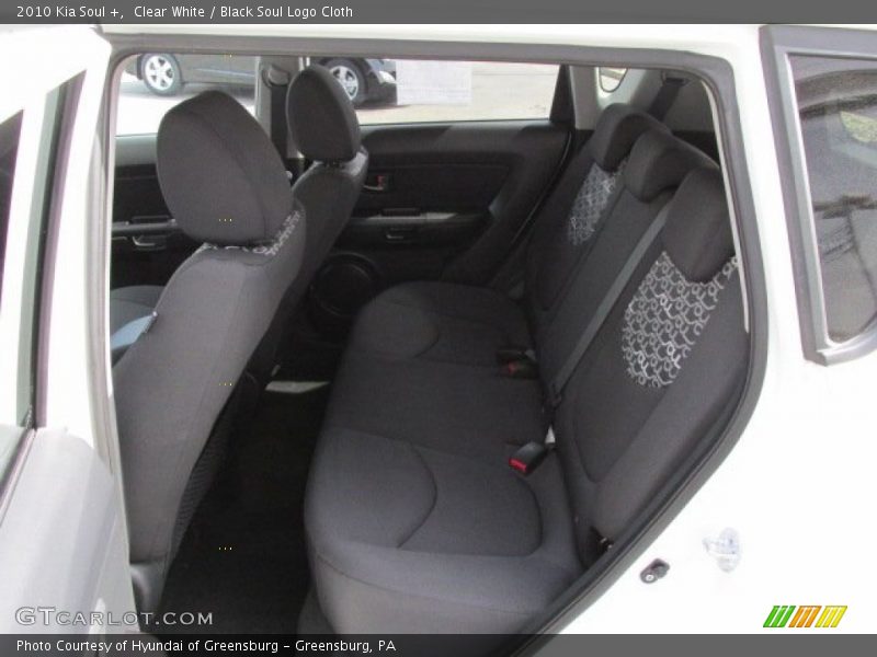 Clear White / Black Soul Logo Cloth 2010 Kia Soul +