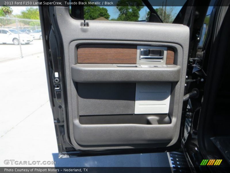 Tuxedo Black Metallic / Black 2013 Ford F150 Lariat SuperCrew