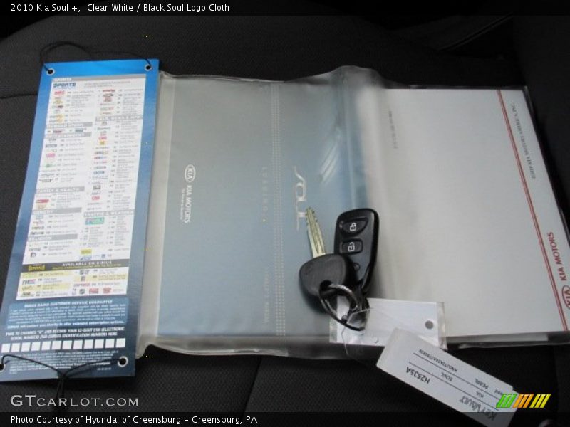 Clear White / Black Soul Logo Cloth 2010 Kia Soul +
