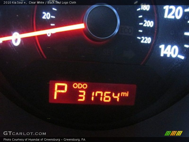 Clear White / Black Soul Logo Cloth 2010 Kia Soul +