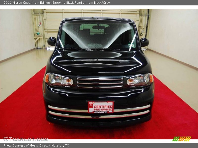 Sapphire Black Pearl / Krom Black/Gray 2011 Nissan Cube Krom Edition