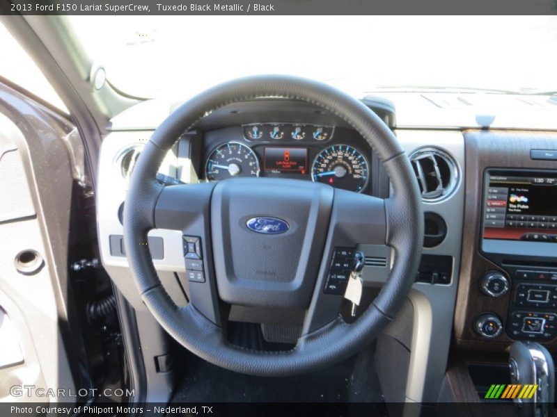 Tuxedo Black Metallic / Black 2013 Ford F150 Lariat SuperCrew