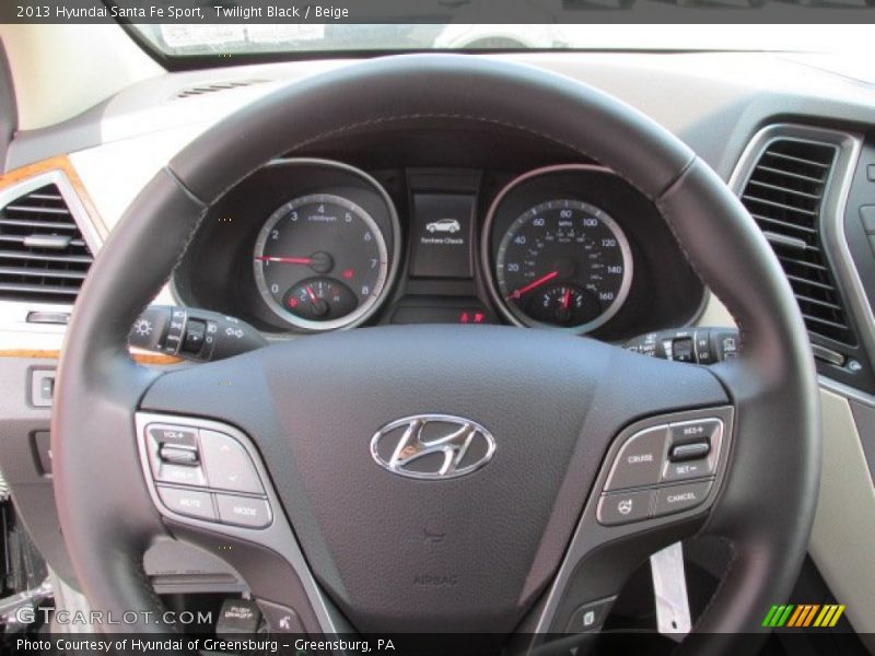 Twilight Black / Beige 2013 Hyundai Santa Fe Sport