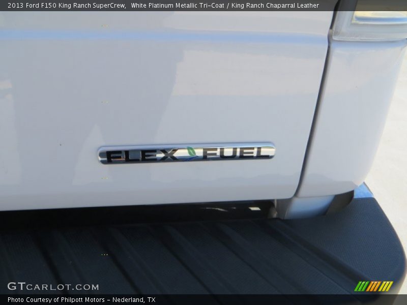 White Platinum Metallic Tri-Coat / King Ranch Chaparral Leather 2013 Ford F150 King Ranch SuperCrew