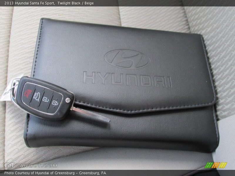 Twilight Black / Beige 2013 Hyundai Santa Fe Sport