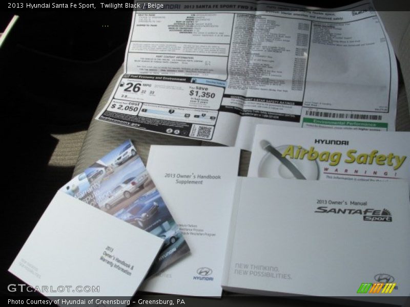 Twilight Black / Beige 2013 Hyundai Santa Fe Sport
