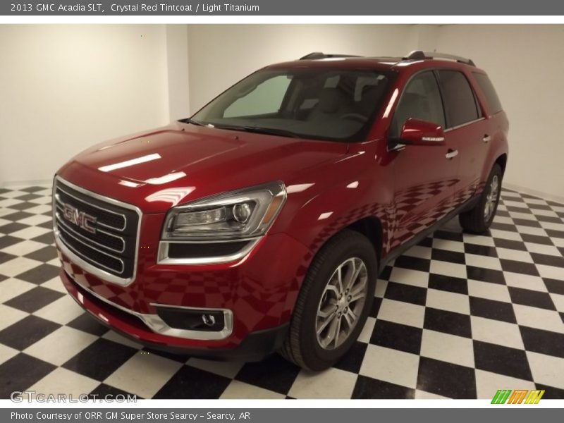 Crystal Red Tintcoat / Light Titanium 2013 GMC Acadia SLT
