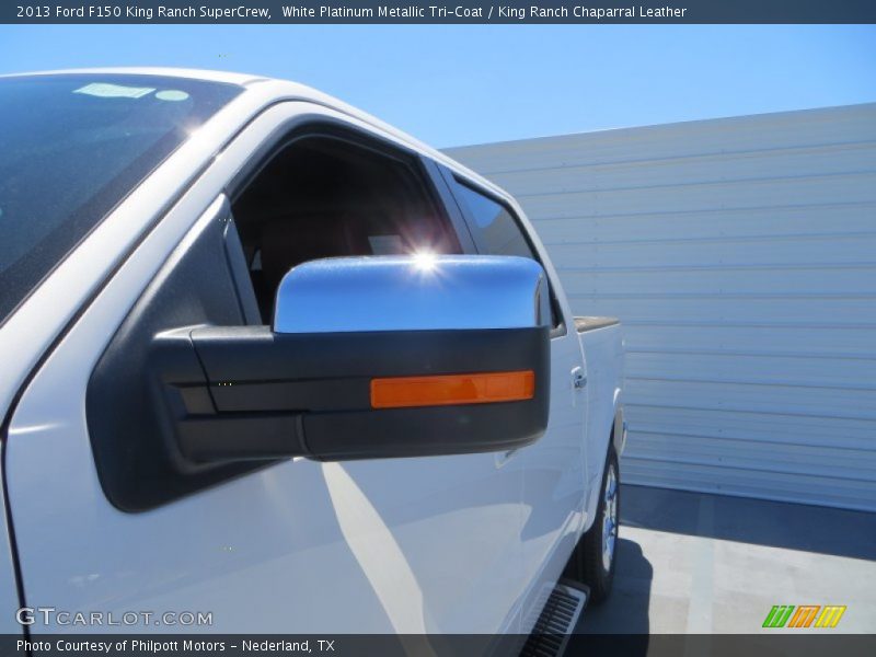 White Platinum Metallic Tri-Coat / King Ranch Chaparral Leather 2013 Ford F150 King Ranch SuperCrew