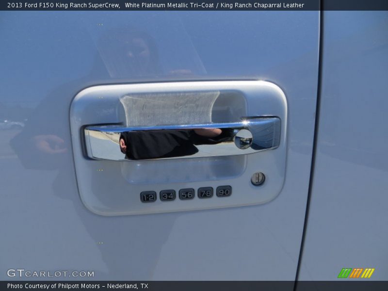 White Platinum Metallic Tri-Coat / King Ranch Chaparral Leather 2013 Ford F150 King Ranch SuperCrew