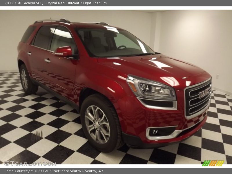 Crystal Red Tintcoat / Light Titanium 2013 GMC Acadia SLT