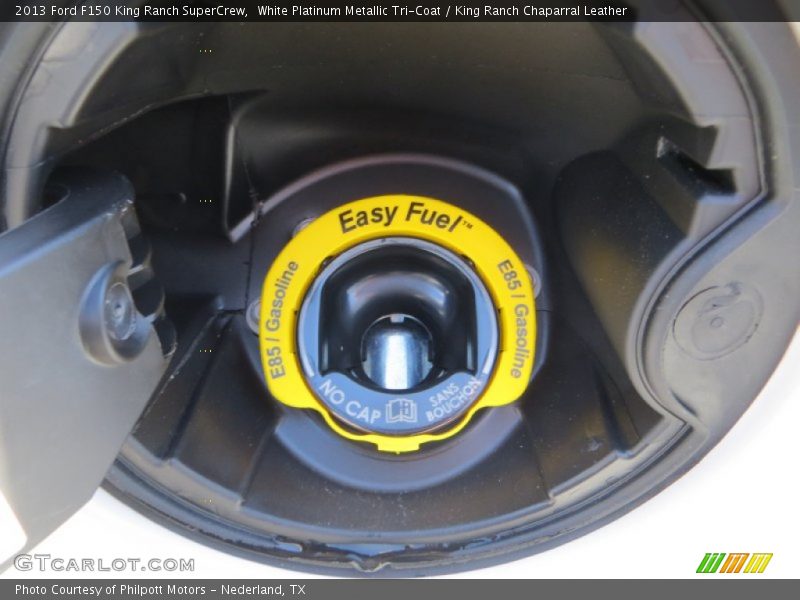 White Platinum Metallic Tri-Coat / King Ranch Chaparral Leather 2013 Ford F150 King Ranch SuperCrew