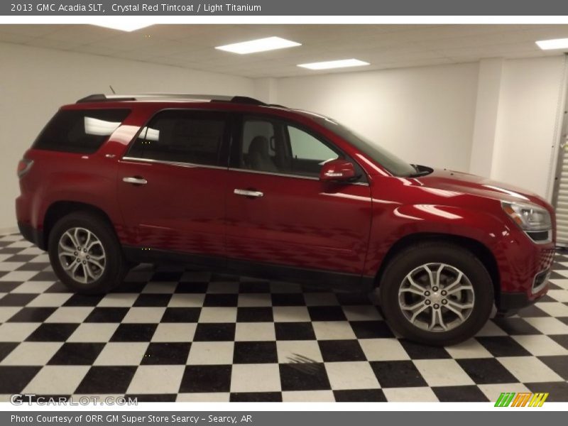 Crystal Red Tintcoat / Light Titanium 2013 GMC Acadia SLT