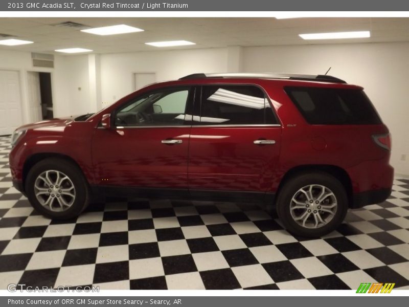 Crystal Red Tintcoat / Light Titanium 2013 GMC Acadia SLT