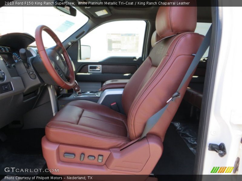 Front Seat of 2013 F150 King Ranch SuperCrew