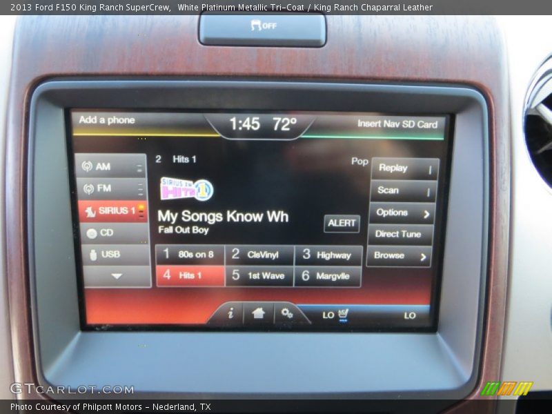 White Platinum Metallic Tri-Coat / King Ranch Chaparral Leather 2013 Ford F150 King Ranch SuperCrew