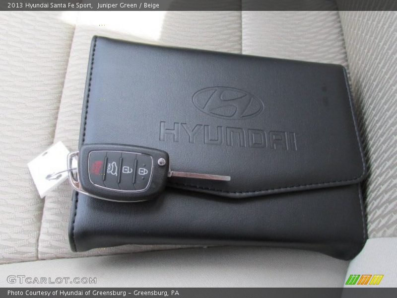Juniper Green / Beige 2013 Hyundai Santa Fe Sport
