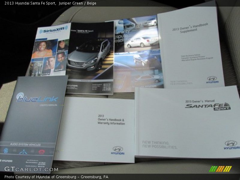 Juniper Green / Beige 2013 Hyundai Santa Fe Sport