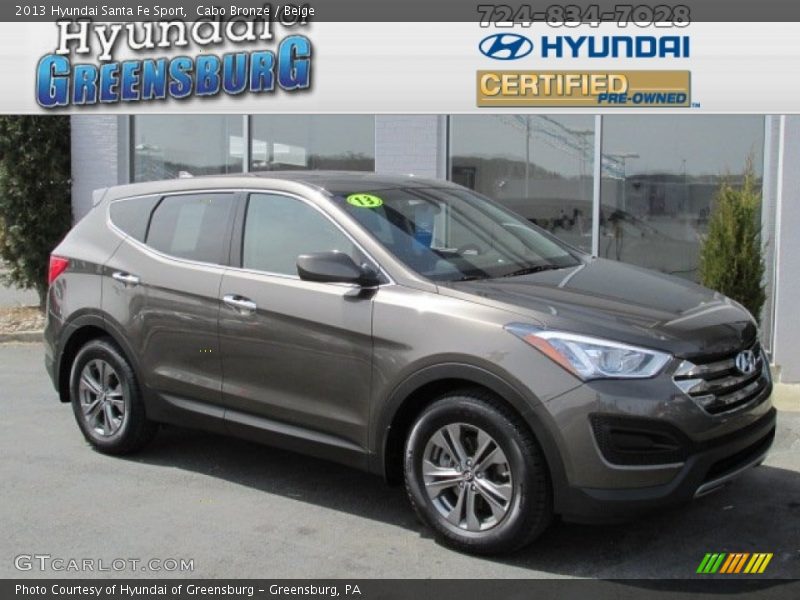 Cabo Bronze / Beige 2013 Hyundai Santa Fe Sport