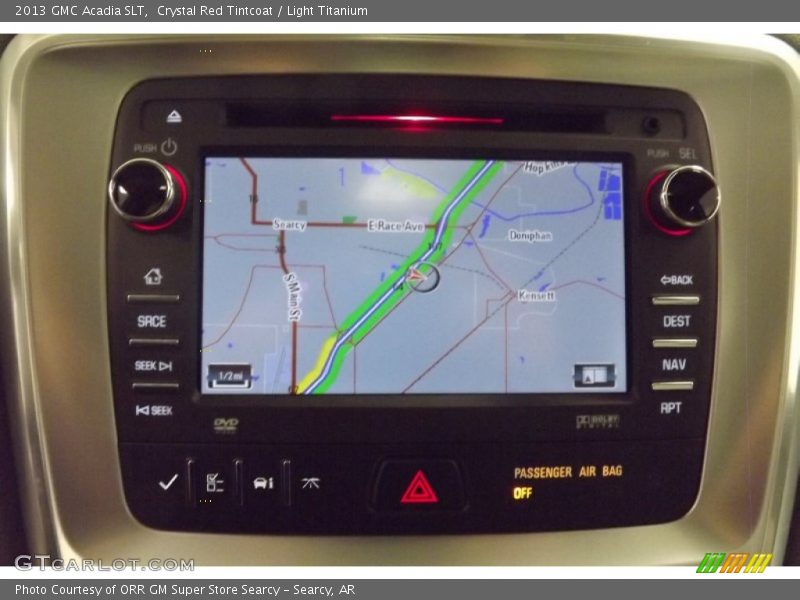 Crystal Red Tintcoat / Light Titanium 2013 GMC Acadia SLT