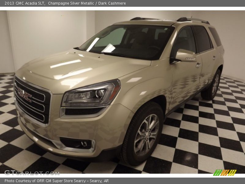 Champagne Silver Metallic / Dark Cashmere 2013 GMC Acadia SLT