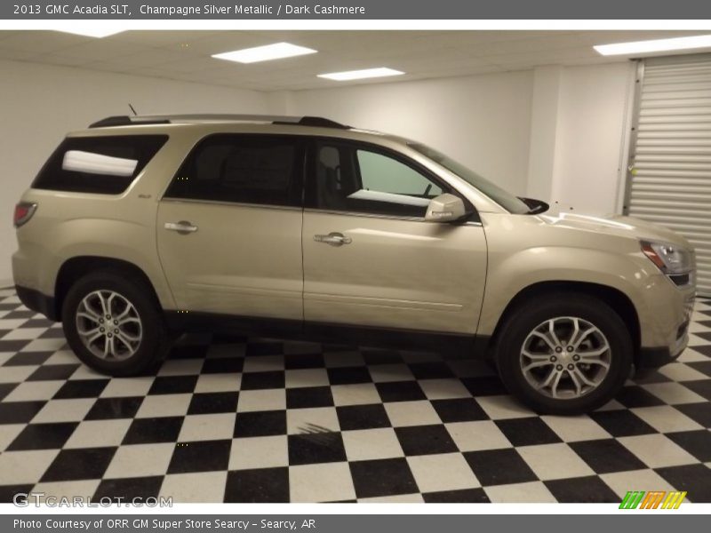 Champagne Silver Metallic / Dark Cashmere 2013 GMC Acadia SLT