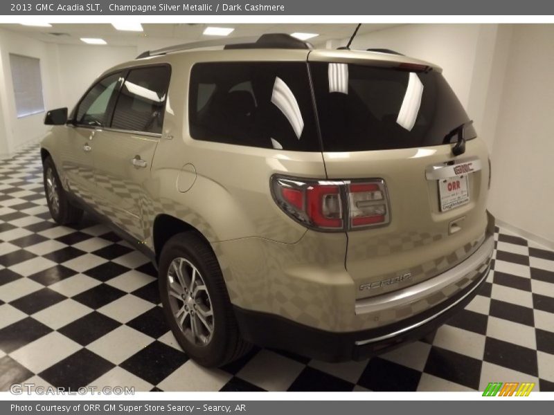Champagne Silver Metallic / Dark Cashmere 2013 GMC Acadia SLT