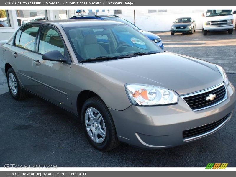 Amber Bronze Metallic / Cashmere Beige 2007 Chevrolet Malibu LS Sedan