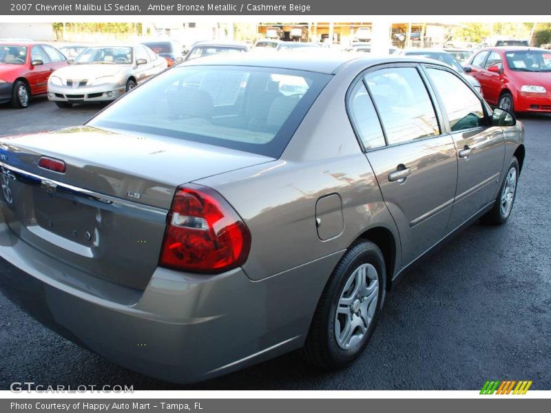 Amber Bronze Metallic / Cashmere Beige 2007 Chevrolet Malibu LS Sedan