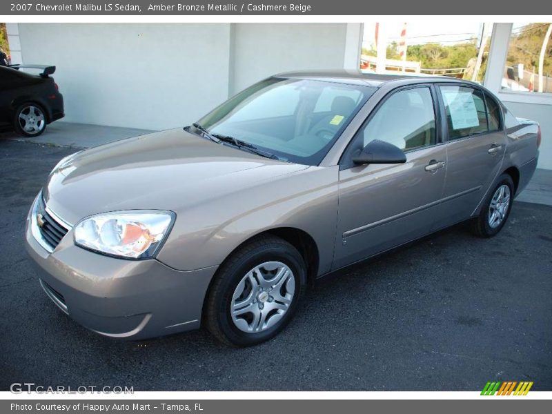 Amber Bronze Metallic / Cashmere Beige 2007 Chevrolet Malibu LS Sedan