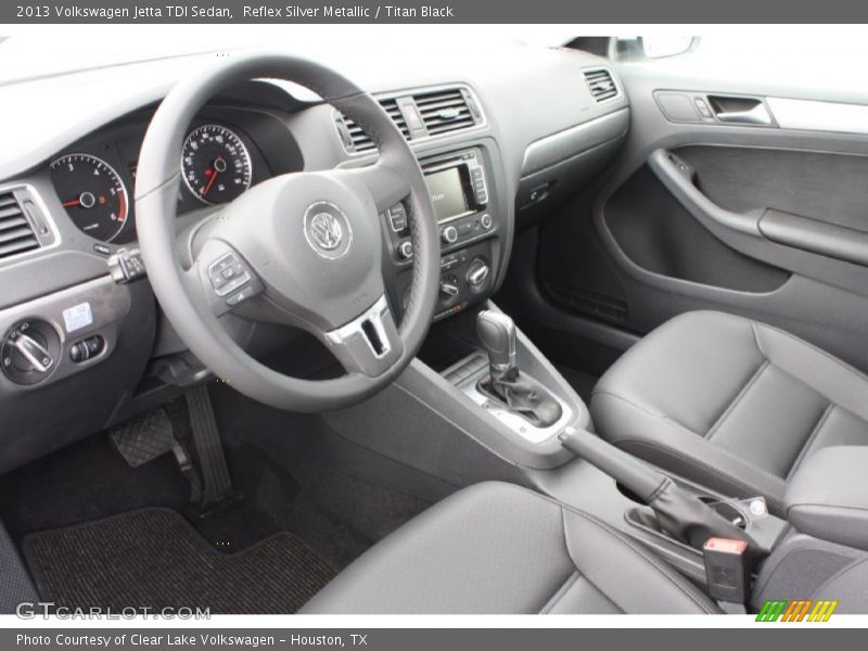 Reflex Silver Metallic / Titan Black 2013 Volkswagen Jetta TDI Sedan