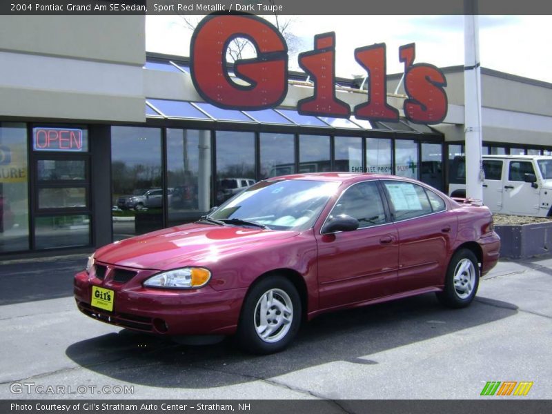 Sport Red Metallic / Dark Taupe 2004 Pontiac Grand Am SE Sedan