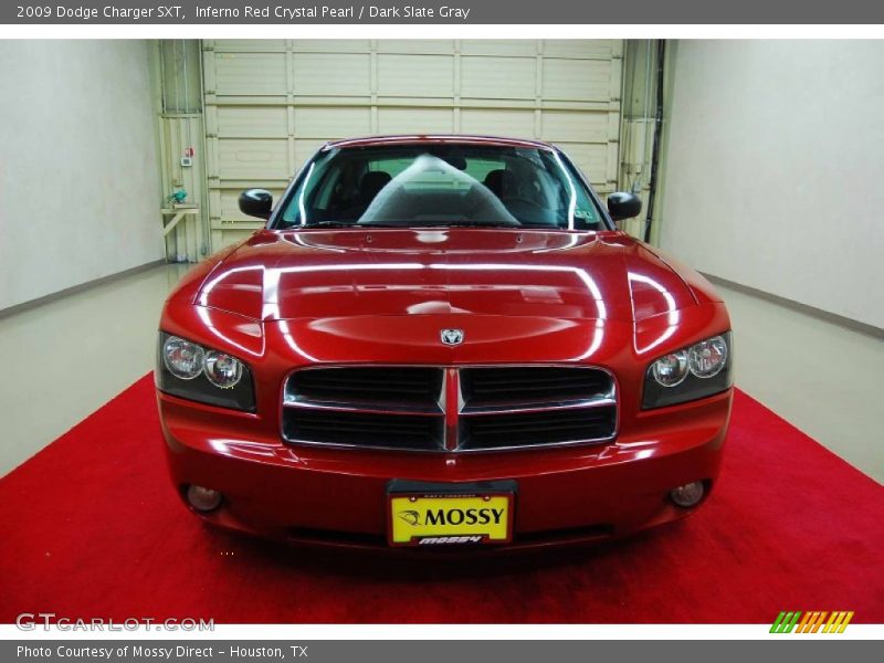Inferno Red Crystal Pearl / Dark Slate Gray 2009 Dodge Charger SXT