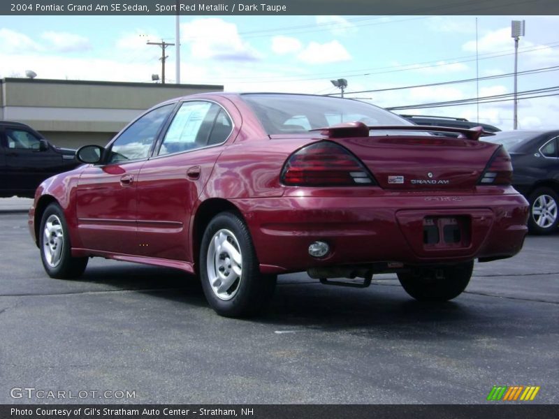 Sport Red Metallic / Dark Taupe 2004 Pontiac Grand Am SE Sedan