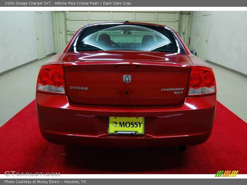 Inferno Red Crystal Pearl / Dark Slate Gray 2009 Dodge Charger SXT