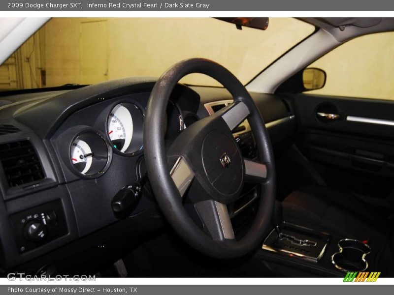 Inferno Red Crystal Pearl / Dark Slate Gray 2009 Dodge Charger SXT