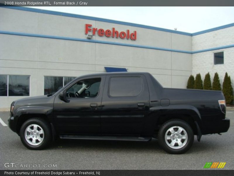 Formal Black / Gray 2008 Honda Ridgeline RTL