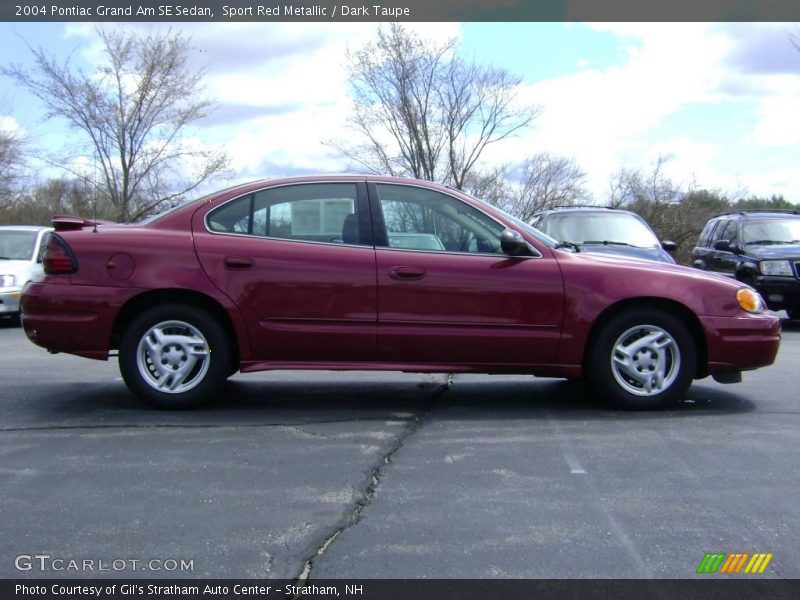 Sport Red Metallic / Dark Taupe 2004 Pontiac Grand Am SE Sedan