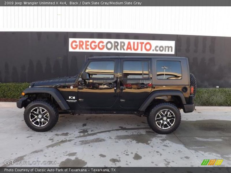 Black / Dark Slate Gray/Medium Slate Gray 2009 Jeep Wrangler Unlimited X 4x4
