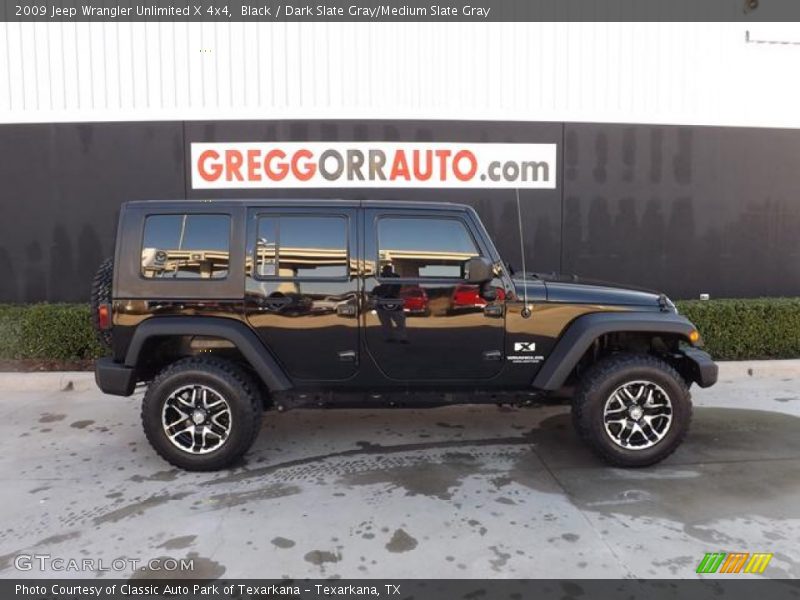 Black / Dark Slate Gray/Medium Slate Gray 2009 Jeep Wrangler Unlimited X 4x4
