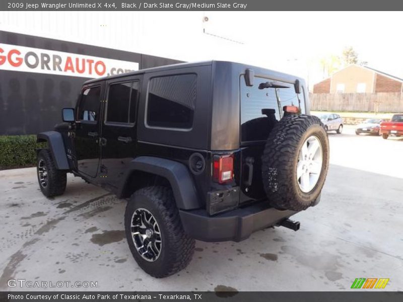 Black / Dark Slate Gray/Medium Slate Gray 2009 Jeep Wrangler Unlimited X 4x4