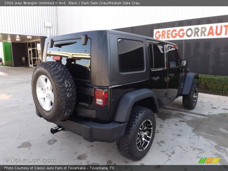 Black / Dark Slate Gray/Medium Slate Gray 2009 Jeep Wrangler Unlimited X 4x4
